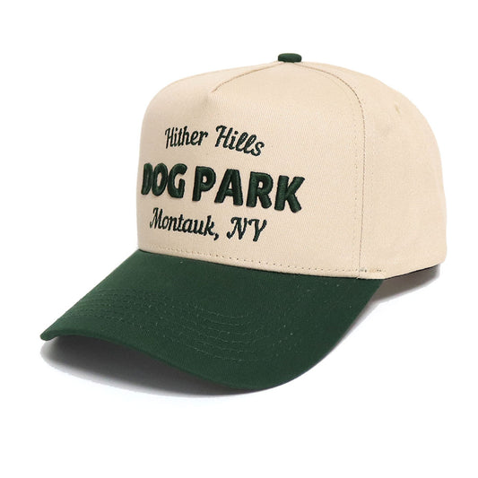 Hither Hills Dog Park Hat | Khaki & Green