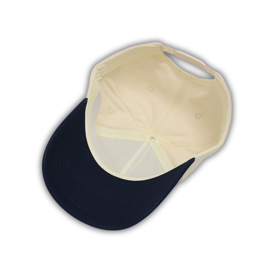 Dog Lover Logo Hat | Cream, Navy & Red