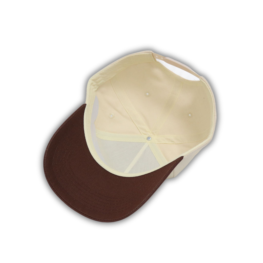 Dog Lover Logo Hat | Cream & Brown