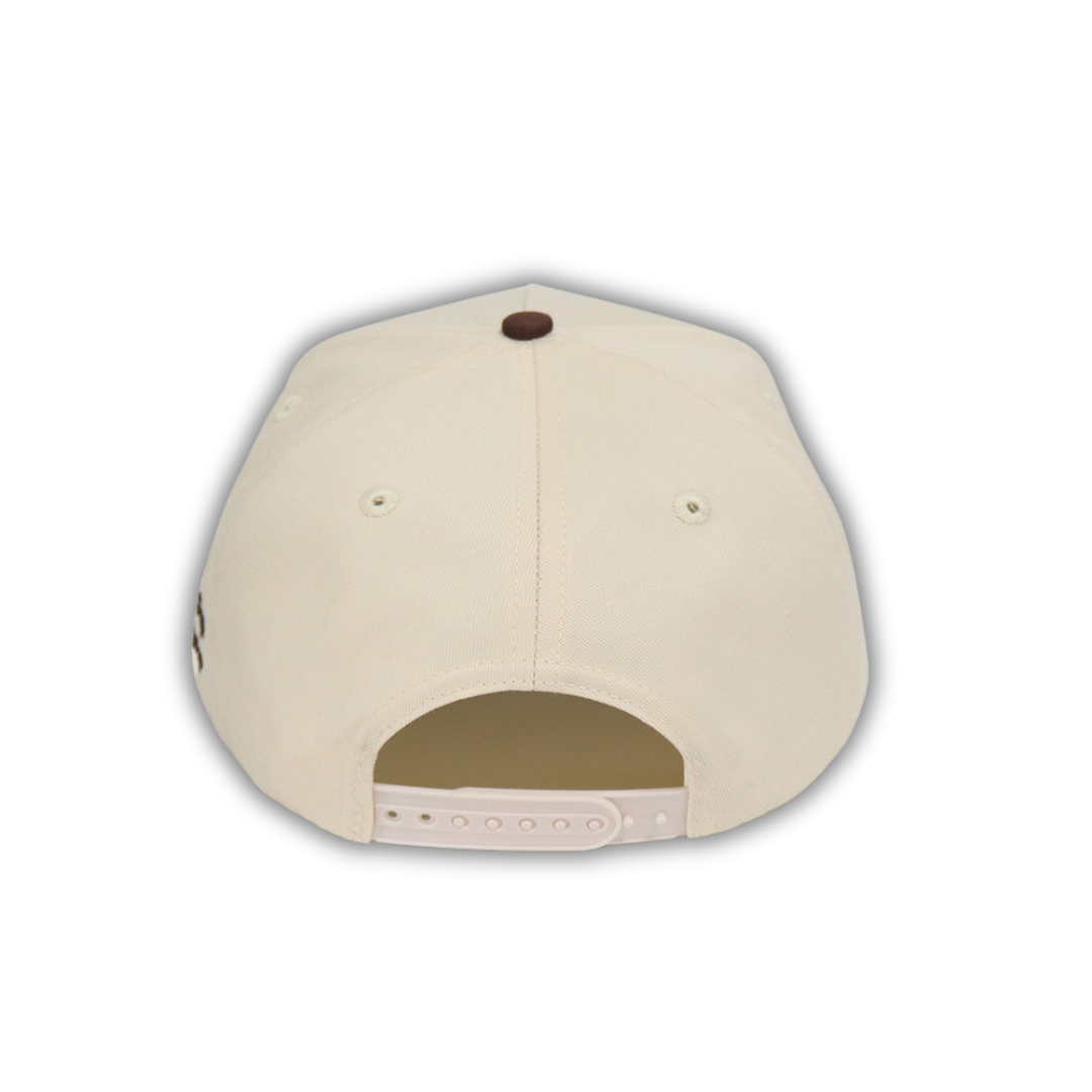 Dog Lover Logo Hat | Cream & Brown