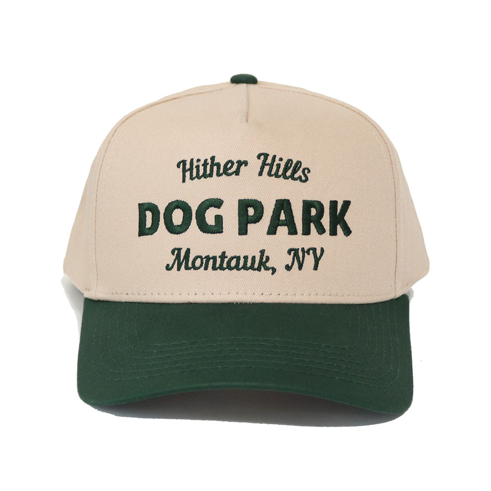 Hither Hills Dog Park Hat | Khaki & Green