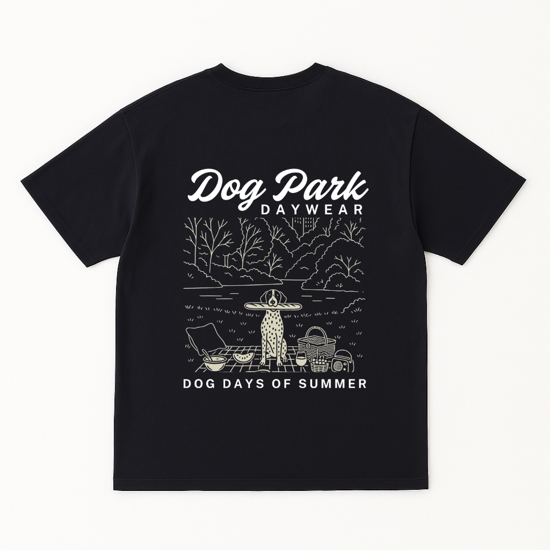 Dog Days Park Oversized T-Shirt | Navy