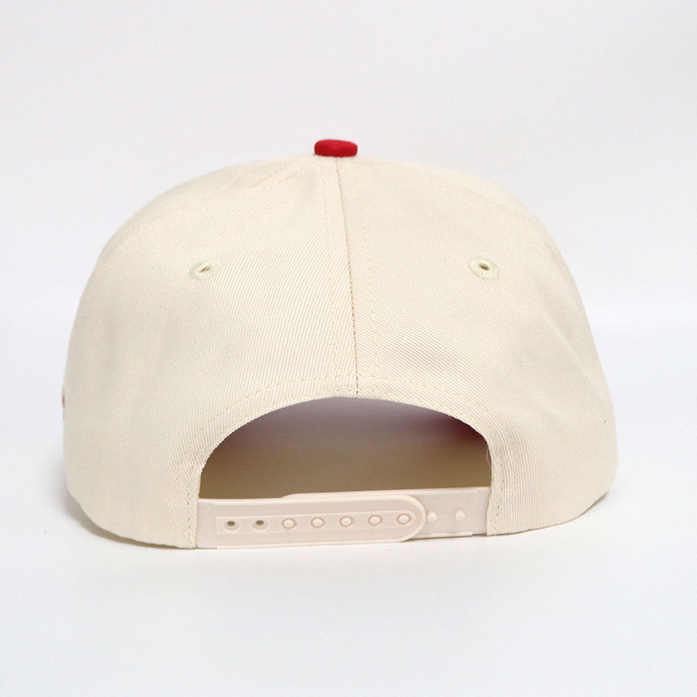 Dog Lover Logo Hat | Cream & Red