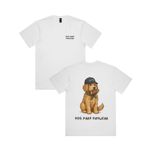 Football Fetch T-Shirt | White