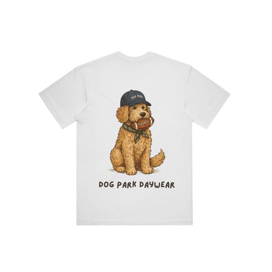 Football Fetch T-Shirt | White