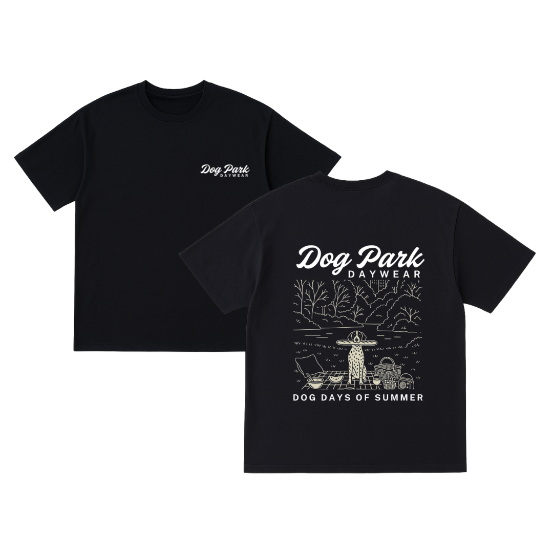 Dog Days Park Oversized T-Shirt | Navy