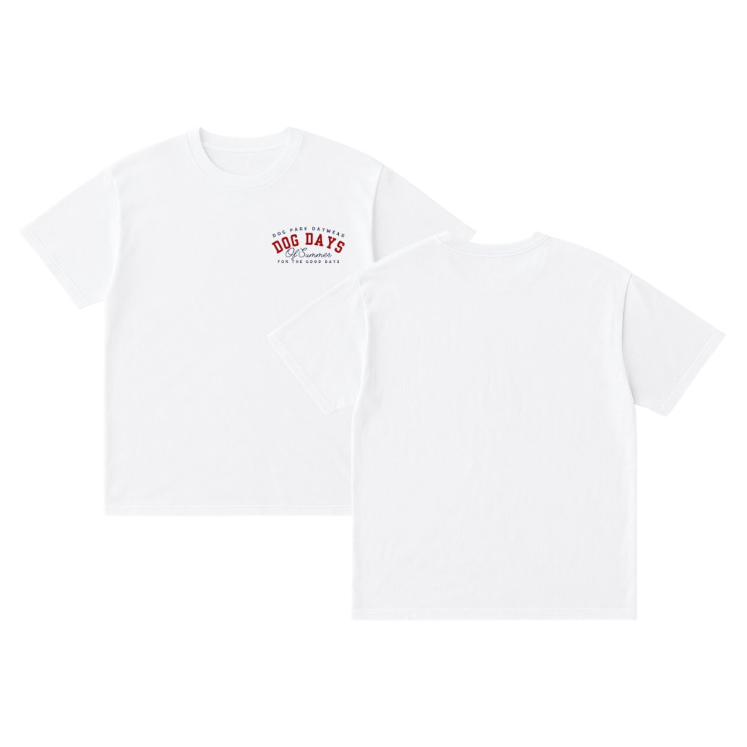 Dog Days of Summer Oversized T-Shirt | White