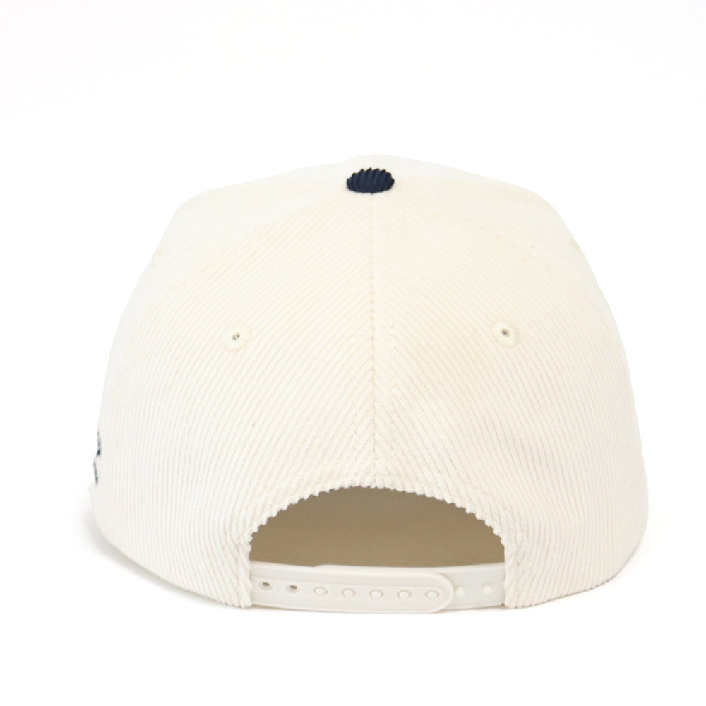 Dog Lover Corduroy Hat | Cream & Navy